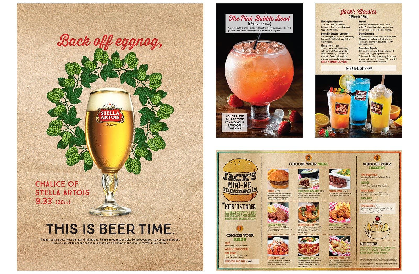 Jack Astor's Promotions and Menus